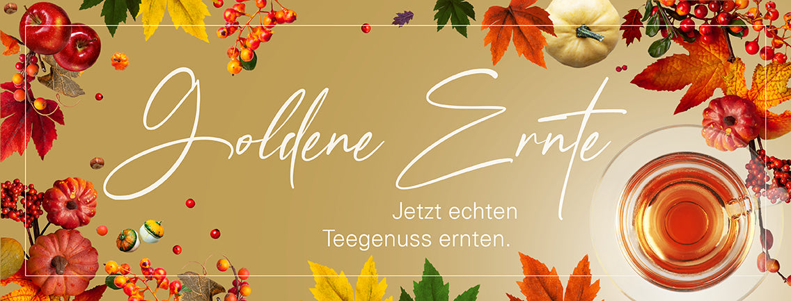 Herbst Banner Ronnefeldt Tee
