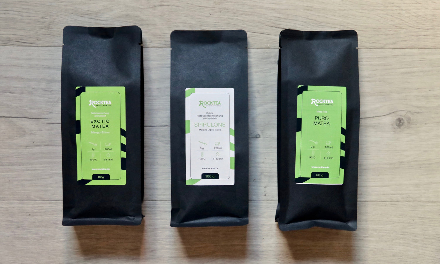 RockTea - Mate Tee und Rooibos Teemischung Verpackung